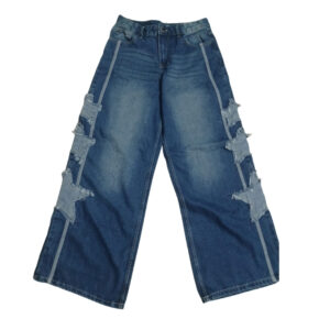 Ladies Denim Wide Leg Pants